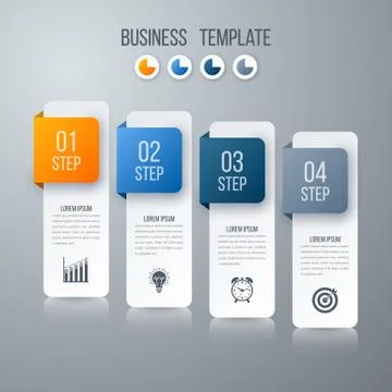 Vector illustration infographics four options Stock Illustration