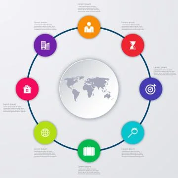 Vector illustration infographics Illustrazione stock