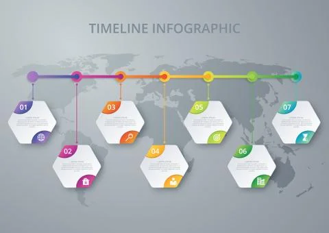 Vector illustration infographics timeline Stock Illustration
