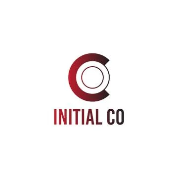 Vector illustration initial letter c and o icon logo modern design Stock Illustration