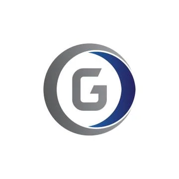 Vector illustration initial letter g and circle icon logo modern design Stock Illustration