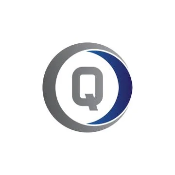 Vector illustration initial letter q and circle icon logo modern design Stock Illustration