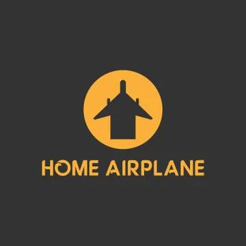 Vector illustration initial travel logo design orange color Stock Illustration