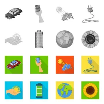 Vector illustration of innovation and technology symbol. Set of innovation and 스톡 일러스트