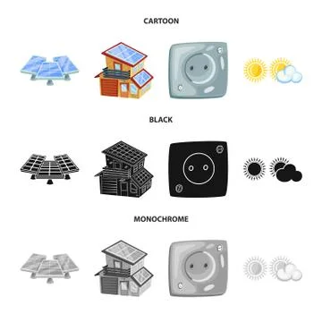 Vector illustration of innovation and technology sign. Set of innovation and 스톡 일러스트