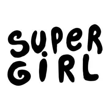 Vector illustration with inscription Spring, in hand writing style, lettering Stock Illustration
