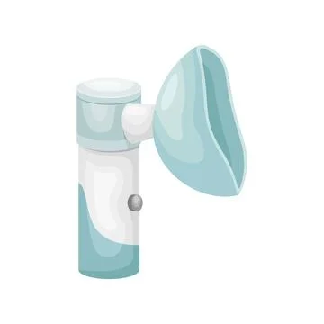 Vector illustration of an inter-nebulizer. A medical device for the treatment Illustrazione stock