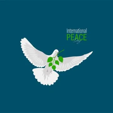 Vector Illustration of International Peace Day. September 21. Stock Illustration