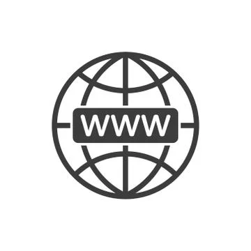 Vector illustration of internet icon design. Globe. Stock Illustration