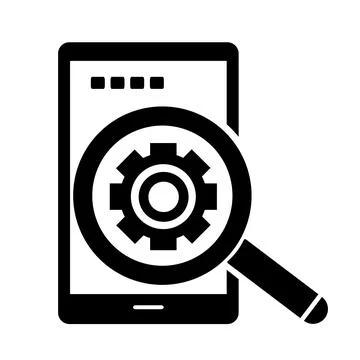 Vector illustration, Internet search icon. Isolated on a white background. Stock Illustration