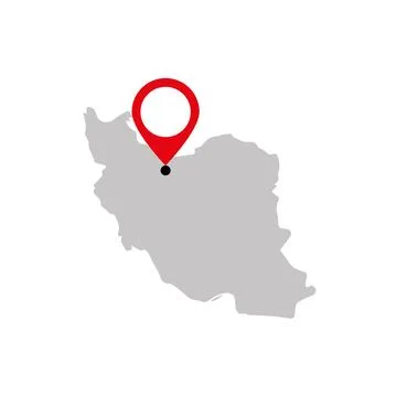 Vector illustration of Iran map Stock Illustration
