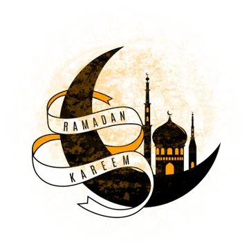 Vector illustration for an Islamic holy holiday of Ramadan Stock Illustration