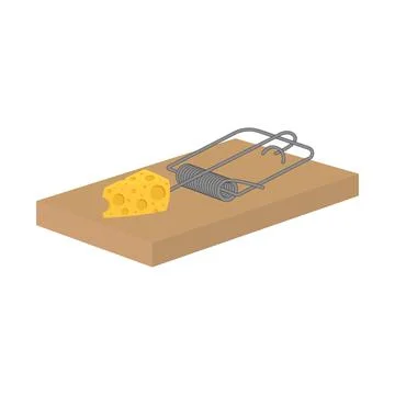 Vector illustration. Isolated mouse trap symbol object. 스톡 일러스트