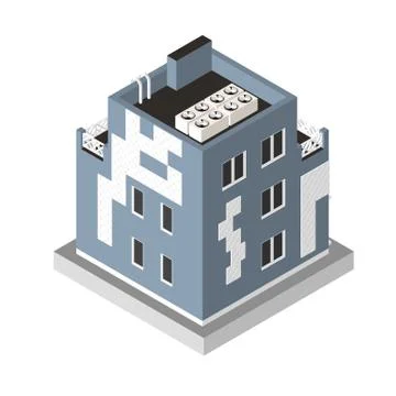 Vector illustration isolated on white background. Isometric icon representing Stock-Illustration