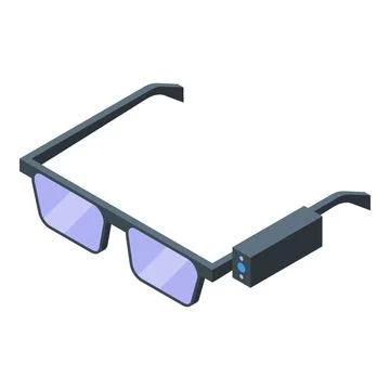 Vector illustration of isometric smart glasses with modern design, ideal for Illustrazione stock