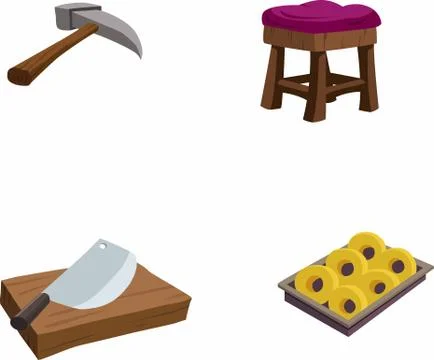 Vector illustration of items in the house Stock Illustration