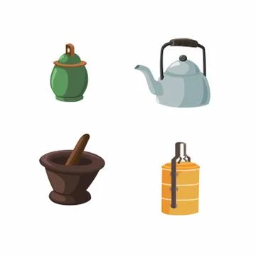 Vector illustration of items in the house Stock Illustration