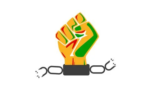 Vector illustration juneteenth isolated on white background. Stock Illustration