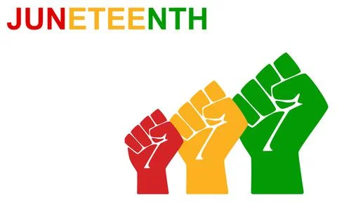 Vector illustration juneteenth isolated on white background. Stock Illustration