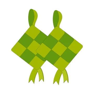 Vector illustration of ketupat, a Eid tradition in Indonesia Stock Illustration