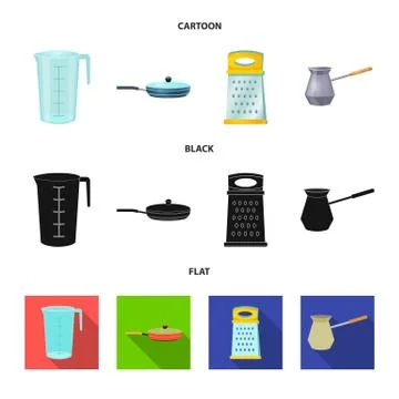 Vector illustration of kitchen and cook icon. Collection of kitchen and Stock Illustration