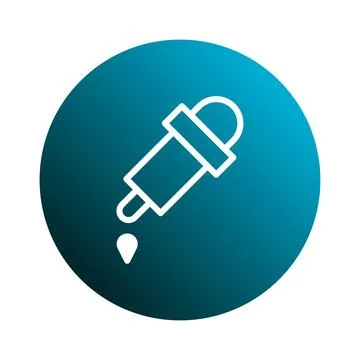 Vector illustration of laboratory dropper for science chemistry test or pha.. Stock Illustration