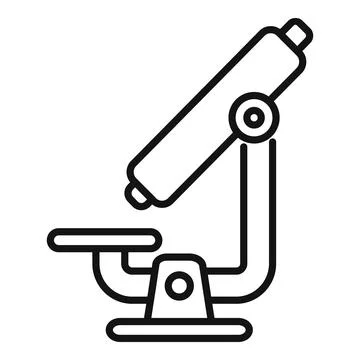 Vector illustration of a laboratory microscope Illustrazione stock