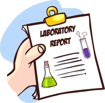 Vector illustration of Laboratory Report Stock Illustration