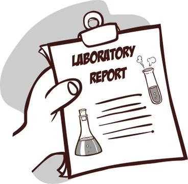 Vector illustration of Laboratory Report Stock Illustration