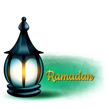 Vector illustration of a lantern . the Muslim feast of the holy month of Rama Stock Illustration