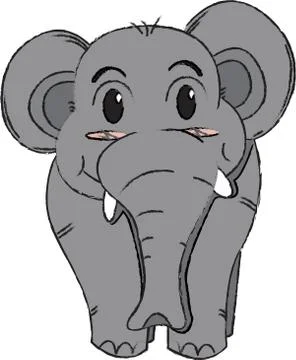 Vector illustration of Laos elephant Stock Illustration