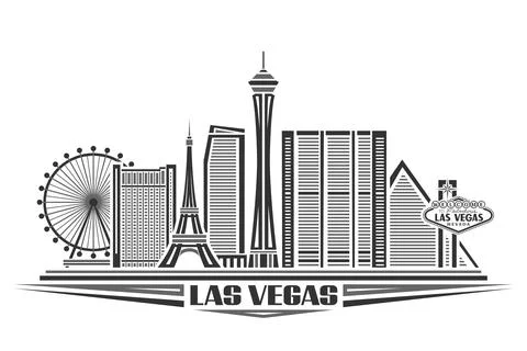 Vector illustration of Las Vegas Stock Illustration