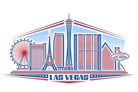 Vector illustration of Las Vegas Stock Illustration
