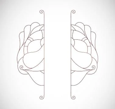 Vector illustration with layout. Stock Illustration