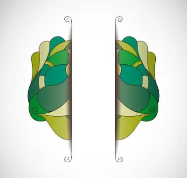 Vector illustration with layout. Stock Illustration