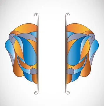 Vector illustration with layout. Illustrazione stock