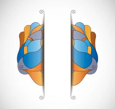 Vector illustration with layout. Stock Illustration