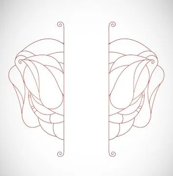 Vector illustration with layout. Stock Illustration