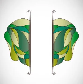 Vector illustration with layout. Stock Illustration