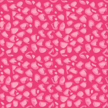 Vector illustration leopard print seamless pattern. Pink hand drawn background 스톡 일러스트