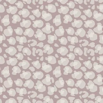 Vector illustration leopard print seamless pattern. Nude hand drawn background. Stock Illustration