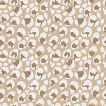 Vector illustration leopard print seamless pattern. Nude hand drawn background. 스톡 일러스트