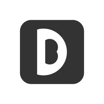 Vector illustration letter b and d logo company Stock Illustration