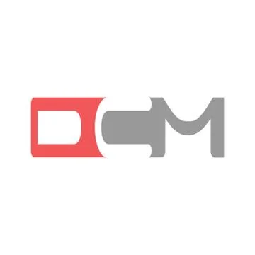 Vector illustration letter d c m icon logo design Stock-Illustration
