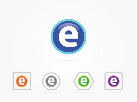 Vector Illustration Letter E logo Stock Illustration