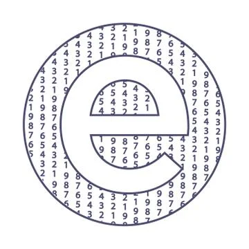 Vector illustration letter e technology icon Stock Illustration