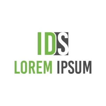 Vector illustration letter i d s icon logo design Stock Illustration
