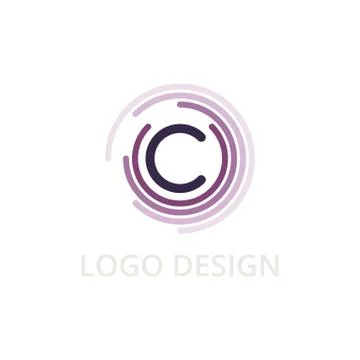 Vector illustration letter logo c Stock Illustration