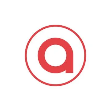 Vector illustration letter a negative space letter o icon logo design Stock Illustration