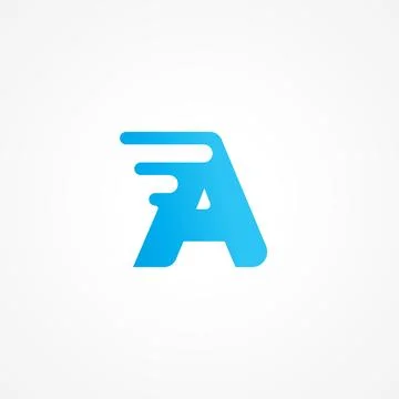 Vector illustration of letter A streaking with fluid effect. Initial alphab.. Illustrazione stock